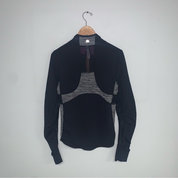 Kyodan Workout Jacket Women's Size Medium Black Peach Full Zip Mesh Lightweight - Picture 6 of 9